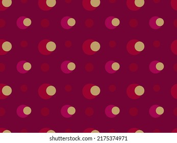 Abstract geometric seamless pattern. Red background. Simple and minimal style ideal for Wallpaper, Backdrop, Garment, male fashion, kid fashion, bag.