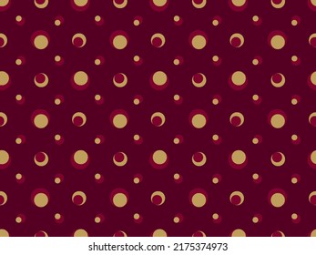 Abstract geometric seamless pattern. Red background. Simple and minimal style ideal for Wallpaper, Backdrop, Garment, male fashion, kid fashion, bag.