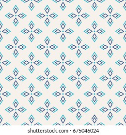 Abstract geometric seamless pattern. Regularly repeating geometric ornament. Flat design. Modern stylish texture.Vector color background.