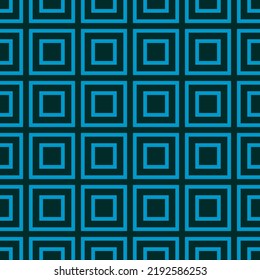 Abstract geometric seamless pattern. Repeating background. Geometric motif Fabric design Textile swatch. Green Blue Turquoise Square EPS 10. Tile. Seamless vector pattern. Modern design. Line Squares