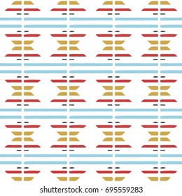 Abstract geometric seamless pattern. Repeating background