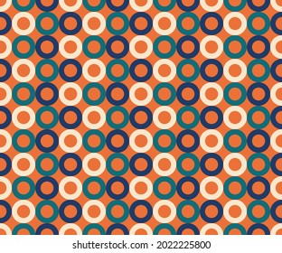 Abstract geometric seamless pattern. Retro background for textile, fabric, fashion. Vector
