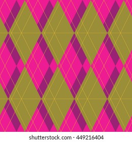 Abstract geometric seamless pattern with rhombus 
