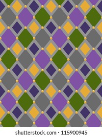 Abstract geometric seamless pattern with rhombuses. Vector illustration