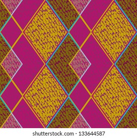 Abstract geometric seamless pattern with rhombuses. Vector illustration