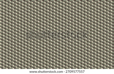 Abstract geometric seamless pattern with sage green n light rectangular optical illusion art, 3D background. Vector illustration, for masculine shirt  cloth sportswear  cover decoration wallpaper 
