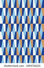 Abstract geometric seamless pattern. Scandinavian and folk design. Vector Illustration.