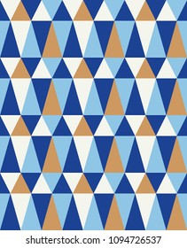 Abstract geometric seamless pattern. Scandinavian and folk design. Vector Illustration.