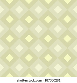 Abstract Geometric Seamless Pattern in shades of greenish yellow and grey