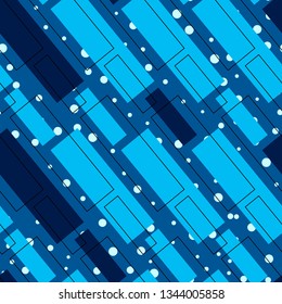 Abstract geometric seamless pattern with simple squares