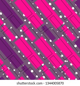 Abstract geometric seamless pattern with simple squares