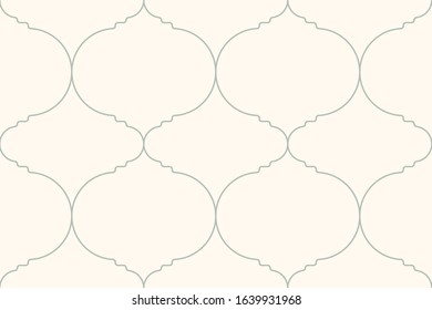 Abstract geometric seamless pattern. Simple abstract pattern. Gray green lines on light background. 