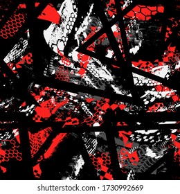  Abstract geometric seamless pattern. Sport racing background for Textile, sport wear, vinyl. Abstract grunge background