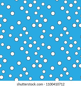 Abstract geometric seamless pattern. Spots, circles. Vector illustration.