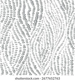 Padrão geométrico sem costura abstrato. Plano de fundo detectado. Pequenos círculos cinza