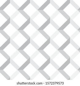 abstract geometric seamless pattern square white background. Vector illustration