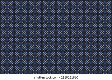 Abstract geometric seamless pattern with square and diagonal line. Dark and indigo blue monochrome elements. Vector illustration.For male shirt textile cloth wallpaper mobile case pants skirts