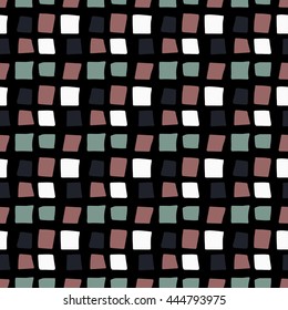 Abstract geometric seamless pattern with squares.