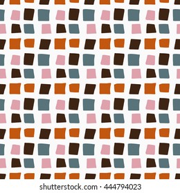 Abstract geometric seamless pattern with squares.