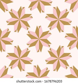 Abstract geometric seamless pattern with stars. Tile background. Infinity wrapping paper with different shapes. Creative texture. Vector illustration.     
