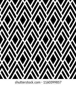 Abstract geometric seamless pattern. with stripes. black and white texture vector background.