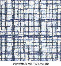 Abstract geometric seamless pattern from stripes in blue and gray colors. Endless pattern can be used for ceramic tile, wallpaper, linoleum, textile, web page background. Vector.