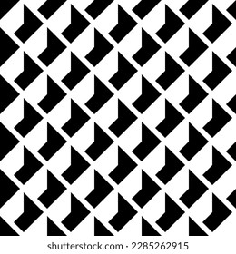 Abstract geometric seamless pattern with stripes, lines. Vector background. Black and white texture. Poster for web banner, business presentation, branding package, fabric print, textile