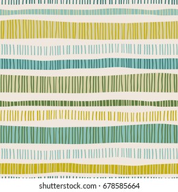 Abstract  geometric seamless pattern with stripes. Trendy hand drawn textures. Modern abstract design for paper, cover, fabric and other users