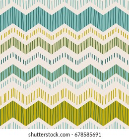 Abstract  geometric seamless pattern with stripes. Trendy hand drawn textures. Modern abstract design for paper, cover, fabric and other users