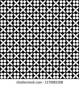 Abstract geometric seamless pattern. stylish black and white ornament graphic vector background.