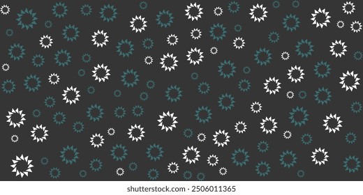 Abstract geometric seamless pattern with sunburst shapes. Perfect for modern and minimalist designs.