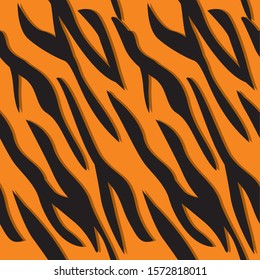 abstract geometric seamless pattern tiger skin background. Vector illustration