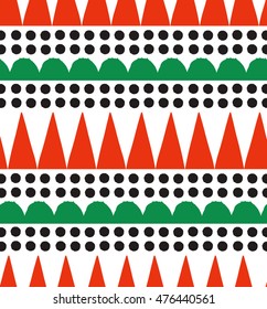 Abstract geometric seamless pattern with trendy hand drawn textures.Geometric hipster seamless repeat pattern