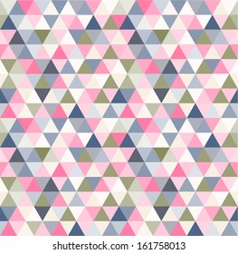 Abstract geometric seamless pattern with triangles