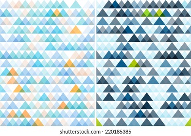 Abstract geometric seamless pattern with triangles