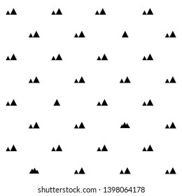 Abstract geometric seamless pattern with tringles repeat iteration.
