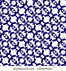 Abstract geometric seamless pattern vector illustration with ornamental arabic, arabian, asian, chinese, japanese, and african tribal background for fashion textile print.