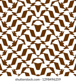 Abstract geometric seamless pattern vector illustration with ornamental arabic, arabian, asian, chinese, japanese, and african tribal background for fashion textile print.