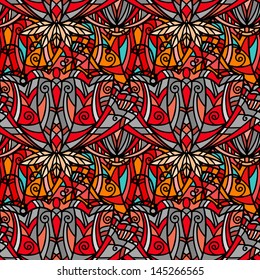 Abstract geometric seamless pattern - vector