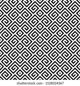 Abstract geometric seamless pattern. with Vector background. Black and white texture. Graphic modern pattern.