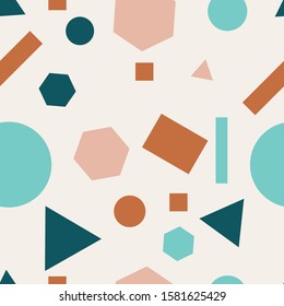 Abstract Geometric Seamless Pattern Vector