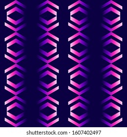 Abstract geometric seamless pattern. Vector background texture. Holographic gradient wallpaper.