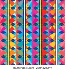 Abstract Geometric seamless pattern. Vector Illustration.