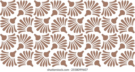 Abstract geometric seamless pattern vector in 2025 trending colors modern design brown and white diagonal lines minimalistic background textile wallpaper wrapping paper tiles decoration commercial use