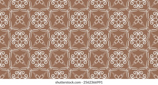 Abstract geometric seamless pattern vector in 2025 trending colors modern design brown and white diagonal lines minimalistic background textile wallpaper wrapping paper tiles decoration commercial use