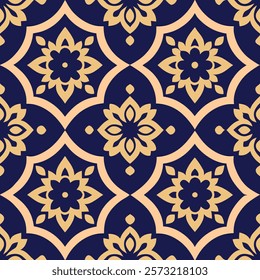 Abstract Geometric Seamless Pattern Vector Illustration for Wallpaper and Background Design