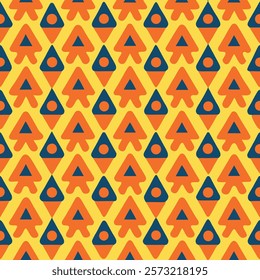 Abstract Geometric Seamless Pattern Vector Illustration for Wallpaper and Background Design