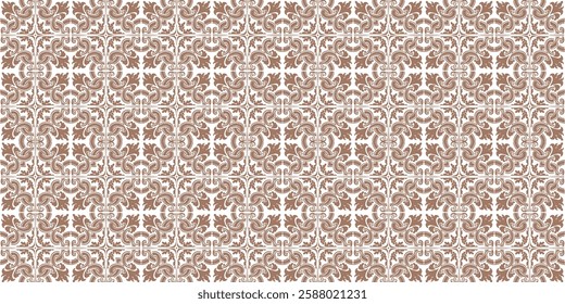 Abstract geometric seamless pattern vector in 2025 trending colors modern design brown and white diagonal lines minimalistic background textile wallpaper wrapping paper tiles decoration commercial use