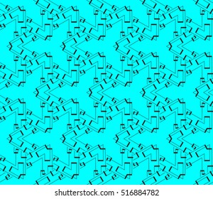abstract geometric seamless pattern. vector. blue