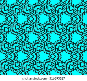 abstract geometric seamless pattern. vector. blue